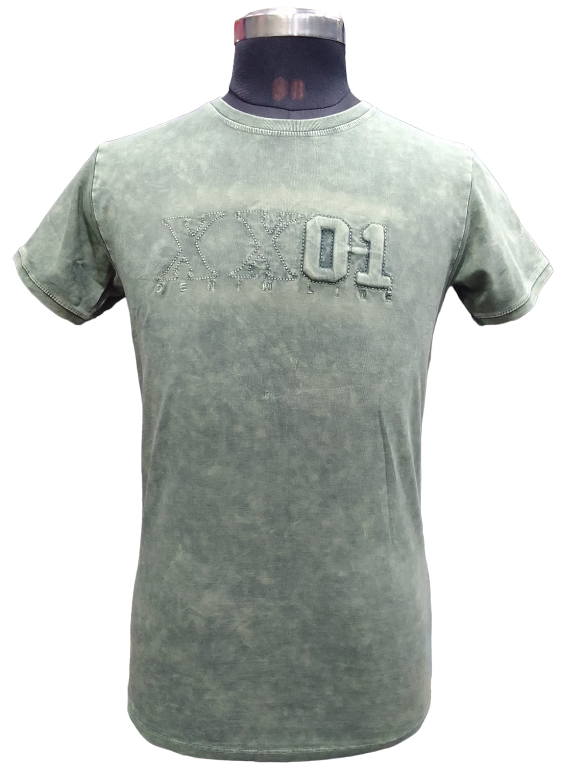 LIGHT GREEN ROUND NECK T-SHIRT 3102