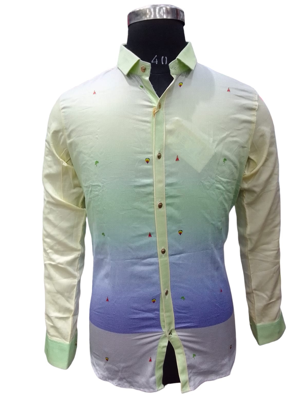 Premium Quality Multi Shaded Colour  Mix Cotton Shirt 1021