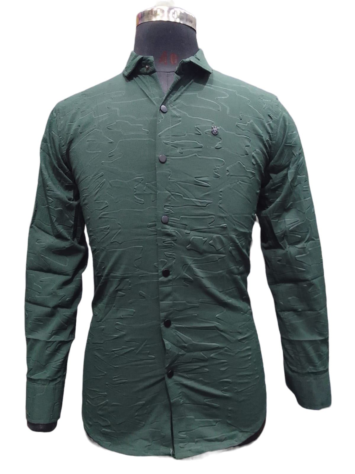 PREMIUM QUALITY OLIVE GREEN SHIRT 1035