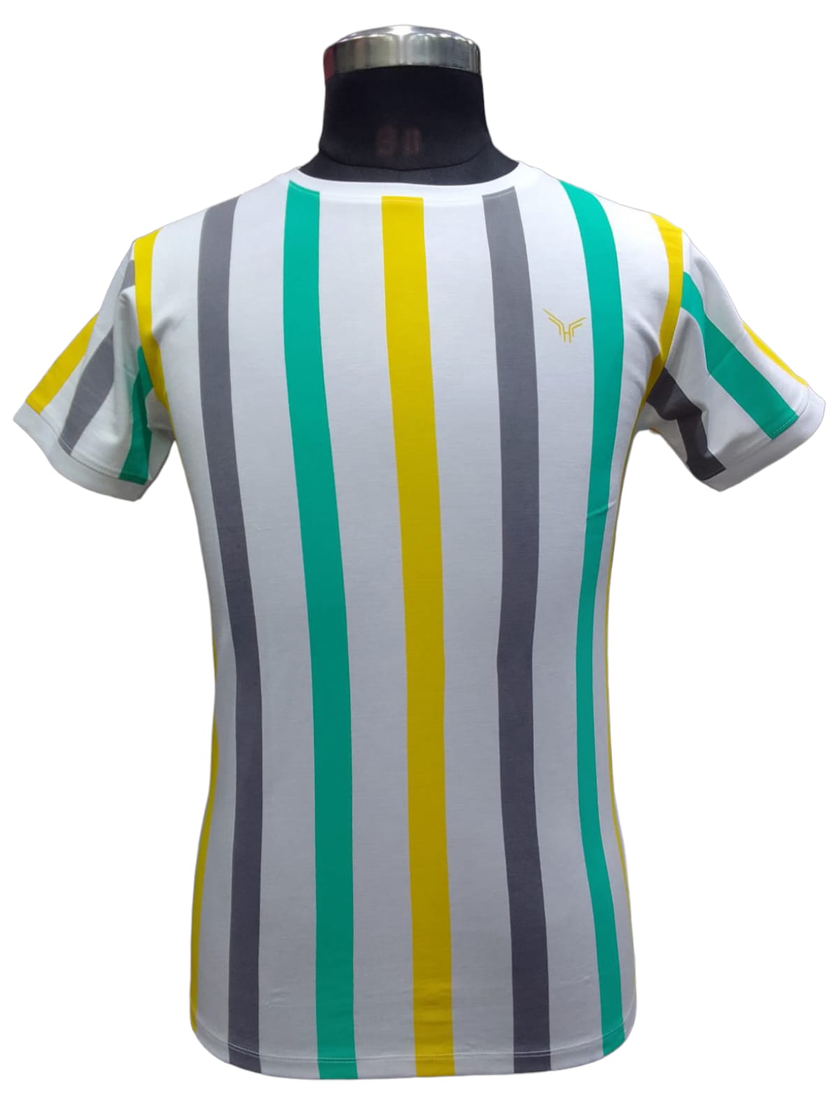 ROUND NECK MENS STRIPED T-SHIRT 3093