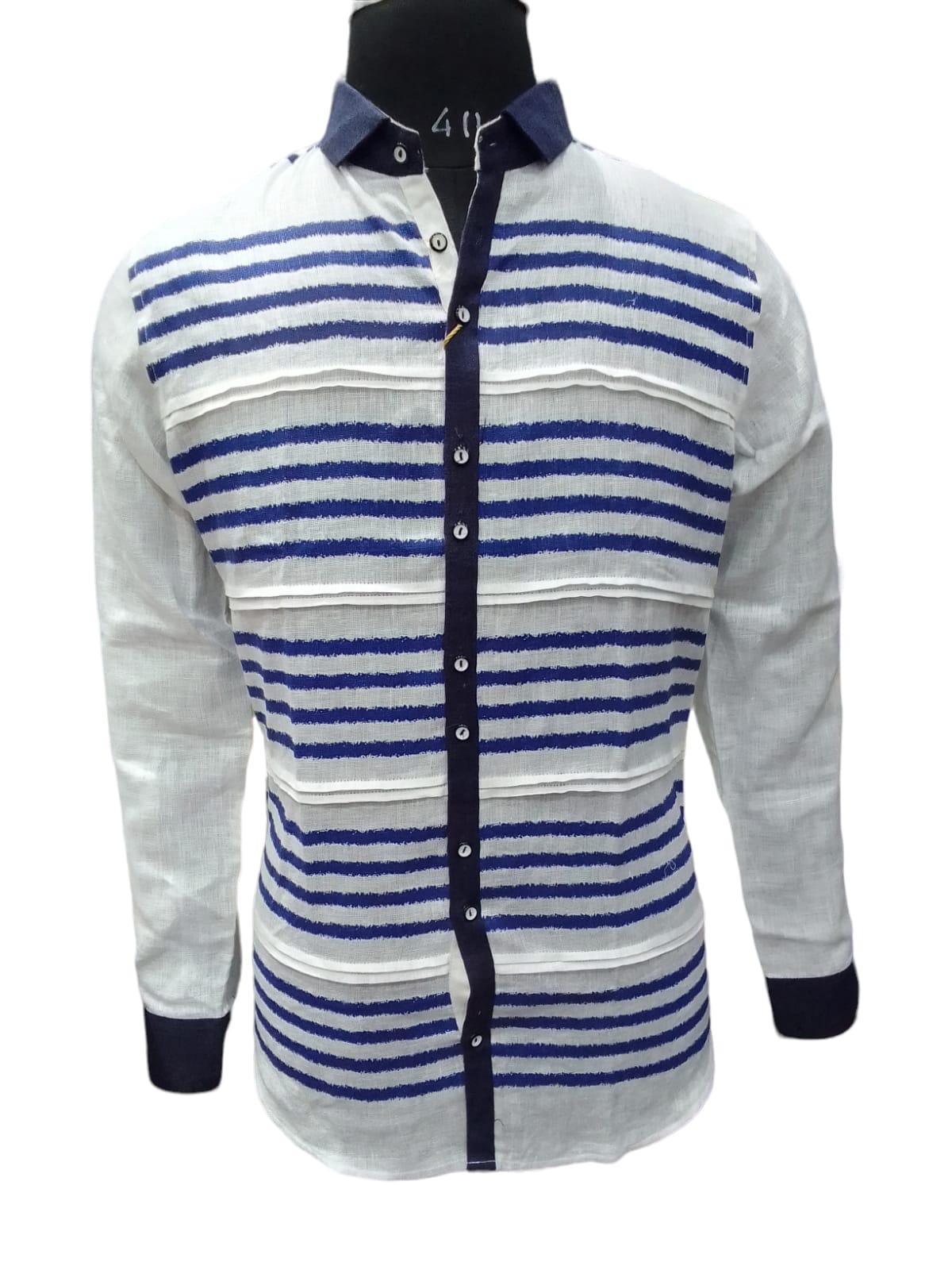 Premium Quality Designer Stripe Linen Shirt 1020