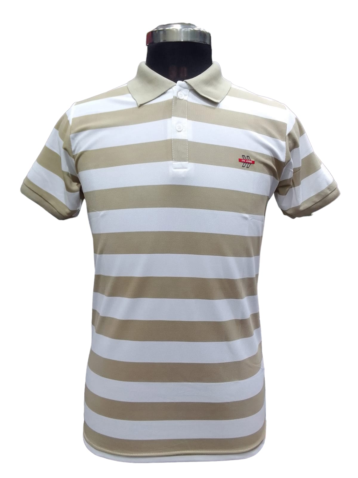 STRIPED CASUAL WEAR POLO T-SHIRT FOR MEN 3105